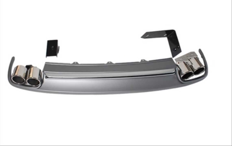 AUDI A4 2008-2012 IÇIN UYUMLU S4 GORUNUM DIFUZOR VE EGZOZ SETI